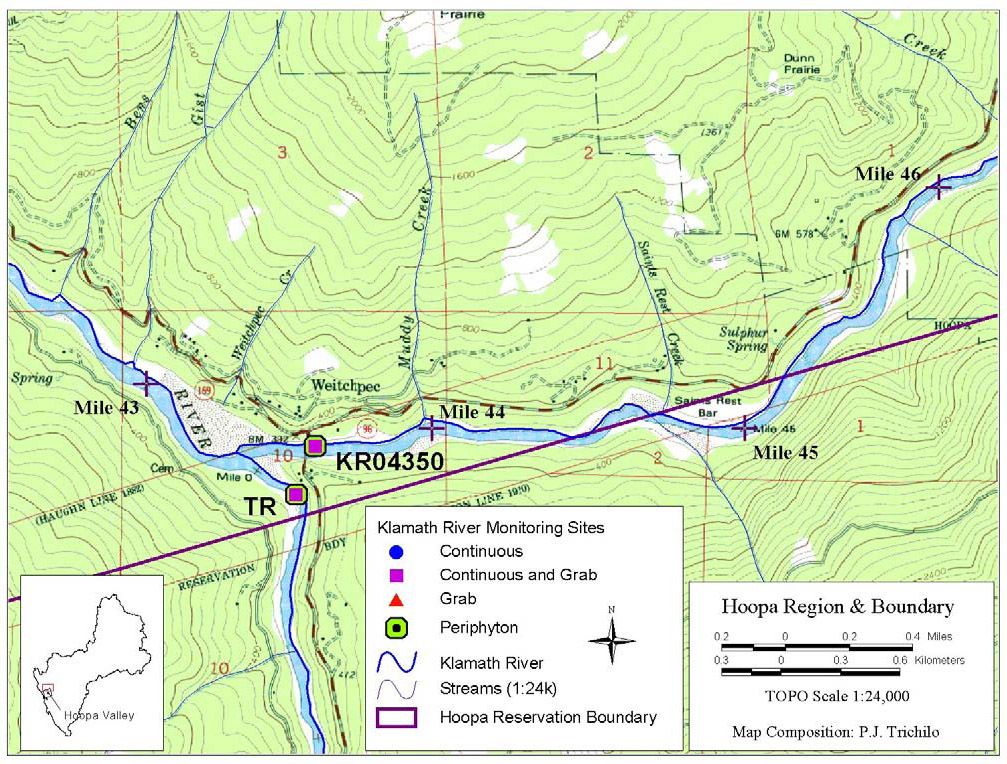 Map of Hoopa Reservation